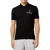 PHILIPP PLEIN Poloshirt mit Der Totenkopf-Print und das ikonische Hexagon-Logo