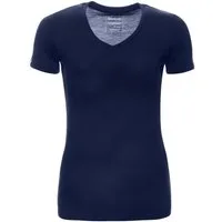 Kaipara - Merino Sportswear V-Shirt Merino Shirt Damen Kurzarm Slimfit V-Neck 200 warm (1-tlg) aus reiner Merinowolle Made in Germany