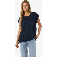 Noisy may Kurzarmshirt NMMATHILDE S/S LOOSE LONG TOP NOOS Baumwollmischung, relaxed fit