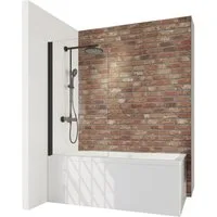 Schulte Badewannenfaltwand Duschwand für Badewanne, Klar Hell, Glas, (1 tlg), 70x130 cm, pendelbar