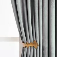 Jibenhome Schiebegardine 2er Samt Verdunkelungsvorhang Kräuselband,Dicken Thermovorhang Vorhang, Vorhänge Samt Blickdicht Gardinen Wohnzimmer Weihnachten
