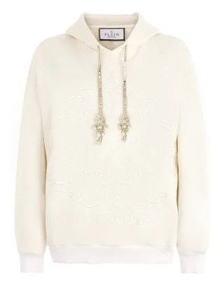 Washed Hoodie Tennis Club Crystals