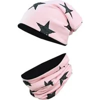 TupTam Beanie TupTam Unisex Kinder Beanie Mütze Schlauchschal Set