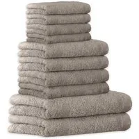 Cawö Handtuch Unisex Handtuch 10er Pack Baumwolle Lifestyle, Frottier (Set, 10-St)