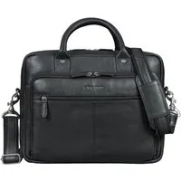 STILORD Aktentasche "Jerome" Echtleder Aktentasche Herren mit 16 Zoll Laptopfach, Laptoptasche Leder Arbeitstasche Männer Businesstasche Bürotasche