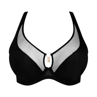 PrimaDonna - SHEARY schwarz halb unterlegter BH tiefdek. schwarz - Gr. - c85