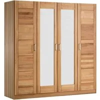 Meble Stolrus Kleiderschrank Pia 4S (Kernbuche) zeitloses Design