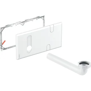 Geberit Abdeckplatte für Waschtischarmaturen mit UP-Funktion u. UP-Siphon weiß-alpin, 116426111 116426111