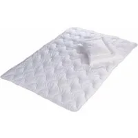 Jekatex Kinderbettdecke + Kopfkissen Kids, 2-tlg, strapazierfähig und pflegeleicht, Füllung: 100% Polyester Hohlfaser, Bezug: 100% Polyester, Decke mit Kissen, besonders kuschelig und leicht