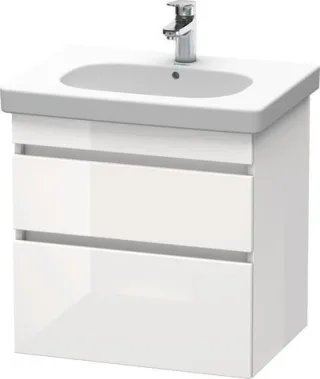 Duravit DuraStyle Waschtischunterbau wandhängend Weiß Hochglanz 600x453x610 mm - DS648302222 DS648302222