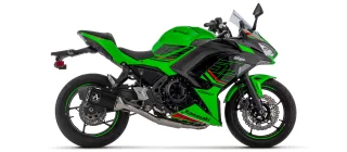 Sport Auspuff Komplettanlage Arrow Veloce BLACK Kawasaki Z 650 S / A2 (35kW) Bj.2026 /EURO5+ /+ABE