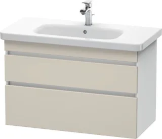 Duravit DuraStyle Waschtischunterbau wandhängend Taupe & Weiß Matt 930x448x610 mm - DS648209118 DS648209118