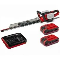 Einhell Akku-Heckenschere 36V Heckenschere GE-CH 36/65 2 x Sealed Akku 4.0 Ah + Twincharger