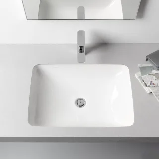 LAUFEN Einbauwaschtisch von unten LAUFEN Pro S 525x400, weiß mit LCC ,geschliffen,81196.1, 811961400 H8119614001091