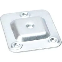 SO-TECH® Möbelfuß 4 Stück Tischbeinverbinder für Möbelbeine mit M8-Gewinde, (4-St), Anschraubplatte mit Bohrlöcher Ø 4 mm