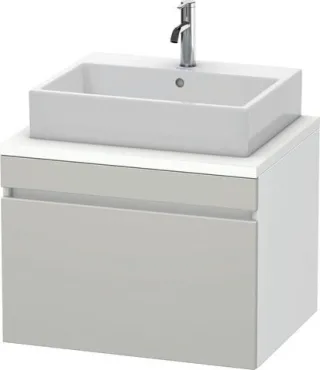 Duravit DuraStyle Konsolenwaschtischunterbau wandhängend Betongrau & Weiß Matt 700x548x512 mm - DS53 DS531100718