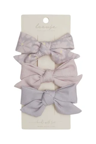 Leevje Haarspangen Lavender Flower Bows