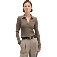 Marc O'Polo Langarm-Poloshirt mit TENCEL™ Modal