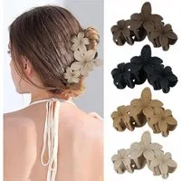 LuxusKollektion Haarklammer 4 Stück Blumen Haarspangen Große Haarklammern für Dickes Dünnes Haar