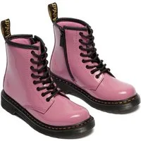 DR. MARTENS Junior 1460 8-Loch Lacklederstiefel Schnürboots Lackstiefel, Kinderstiefel, Freizeitschuh mit Reißverschluss