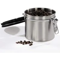Xavax Kaffeedose Kaffeedose Edelstahl 500g Luftdicht Silber, Edelstahl, (1x Dose), Vorratsdose Behälter Dose für Kaffeebohnen Kaffeepulver Lebensmittel