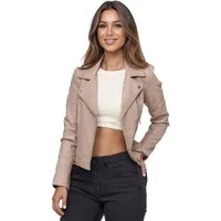 Tazzio Lederjacke F507 Biker Look mit coolen Zipper-Details & Reverskragen