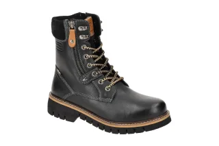 camel active CAIA303-100100 ISA Damen Stiefeletten Schwarz Glattleder