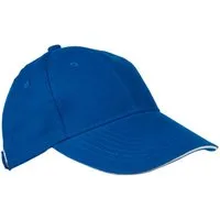 Macma Baseball Cap Baumwoll-Basecap 6 Panel heavy-brushed Cotton / Farbe: blau