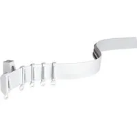 GARDINIA Gardinenschiene Vorhangschiene Flexline Komplett-Set, Fixmaß, mit Bohren, 1-läufig