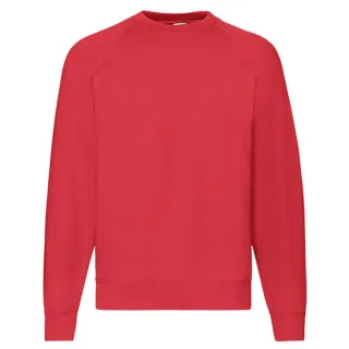 Fruit of the Loom - "Classic" Sweatshirt für Herren/Damen Unisex Raglanärmel (Rot)