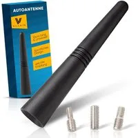 Villkin Universale Autoantenne, Radioantenne (9,2cm), optimaler Empfang Dachantenne (für Autodach), M4,M5, M6 Gewinde vorhanden