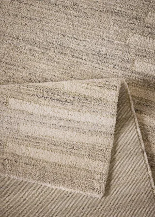 bonprix Teppich mit außergewöhnlich softer Oberfläche, beige, Gr.120x170 cm, Premium Teppich mit gemütlichen und wohnlichen Farben