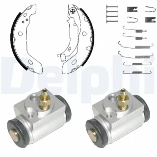 Delphi Bremsbacken vormontiert hinten Mercedes A-Klasse W168 KP984