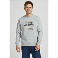 Jack & Jones Kapuzensweatshirt JCOFLARE FRONT PRINT SWEAT CREW NECK