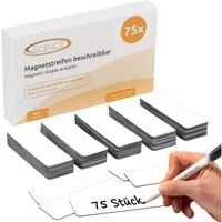 ECENCE Magnet 75 Magnetstreifen beschreibbar Etiketten Magnete (75-St)
