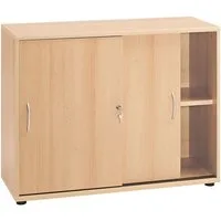 MÖBELPARTNER Schiebetürenschrank Smileline V mit Kunststoffgriffen, stapelbar
