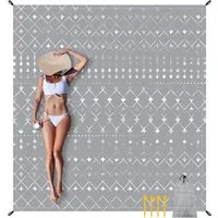 Picknickdecke Stranddecke Sandfrei Groß 180x200/220 cm, Sanddicht Wasserdicht, Diwzbyn, Weiches Bequemes Langlebiges Material, Leicht Kompakt für Picknick