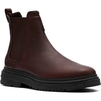 Clarks Badbury Chelseaboots Boots, Winterboots mit modischem Blockabsatz