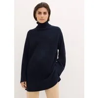 bonprix Rollkragenpullover aus Baumwoll-Mix, mit Rollkragen, mit Seitenschlitzen