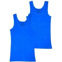 Toker Collection® Unterhemd Damen Achselhemd mit Satinkante 2 Stück (Packung, 2er-Pack) aus reiner Baumwolle