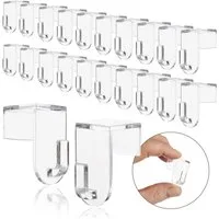 Nordstern Fensterhaken Transparente Türhaken zum Einhängen, Fenster, Türen, (Set, 24-St), Klemmhaken ideal zum Aufhängen für Fensterdekoration am Fensterrahmen
