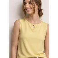 STREET ONE V-Shirt aus strecthigem Viskosematerial