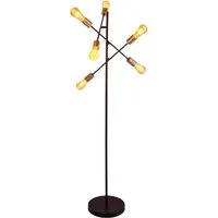 näve Stehlampe Modo, ohne Leuchtmittel, E27 max. 40W, incl. Tippschalter/Fußschalter, Farbe: schwarz, gold