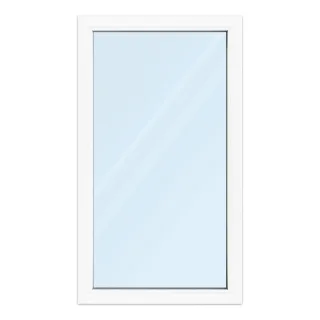 Fenster 80x140 cm, Kunststoff Profil aluplast IDEAL® 4000, Weiß, 800x1400 mm, einteilig festverglast, 2-fach Verglasung, individuell konfigurieren