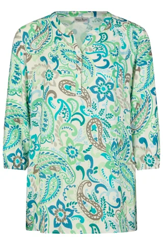 Barbara Lebek - Blusen green/wood/dust/offwhite - Gr. - 42