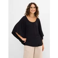bonprix T-Shirt locker geschnittenes Fledermausshirt, mit Rundhalsausschnitt