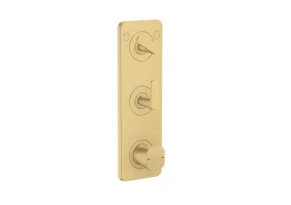 Hansgrohe Thermostat Modul 380/120 Unterputz FS Axor Citterio C 2 Verbr.brushed gold optic, 4970025 49700250