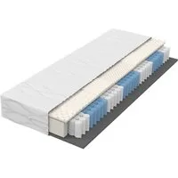 Taschenfederkernmatratze, Flieks, 20 cm hoch, Matratze 90x200cm Härtegrad H3/H4 ergonomisch 7 Zonen