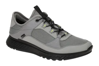 Ecco 835334 Herren EXOSTRIDE GTX Sneaker Grau/Steel Mesh GORE-TEX Waterproo