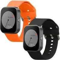 kwmobile 2x Uhrenarmband für CMF by Nothing Watch Pro (D395) Armband Smartwatch, 2-tlg., Fitnesstracker Band Set aus TPU Silikon - Ersatzarmband Smartwatch